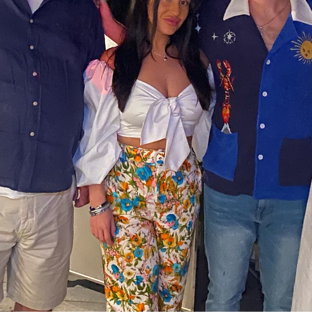 Andres Otalora White Linen Blouse